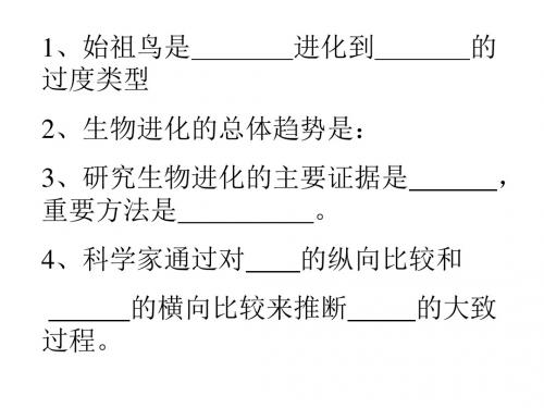 八年级生物生物进化的原因1