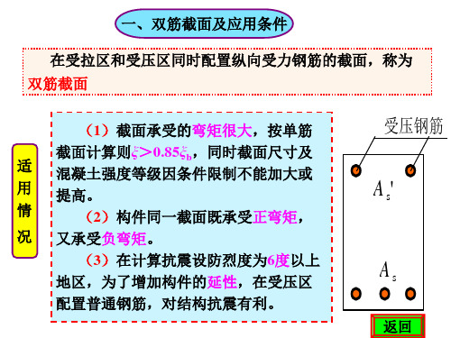 混凝土结构13 双筋矩形截面梁设计