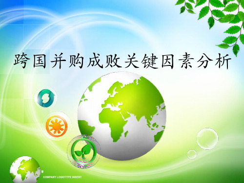 跨国并购成败关键因素分析.ppt