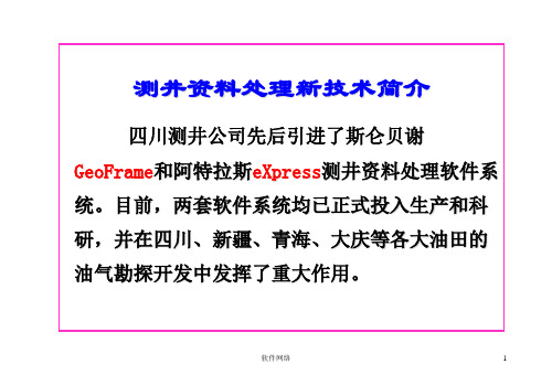 测井常用软件说明[互联网业]