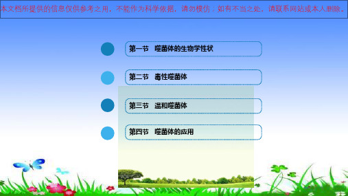 噬菌体生物学特性及应用培训课件