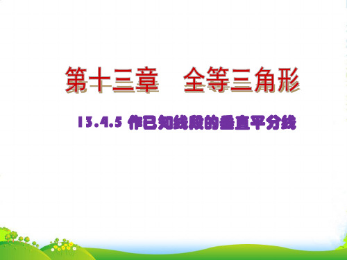 华师大版八年级数学上册《13.4尺规作图》课件1