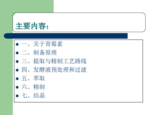 作业：青霉素钠盐制备的PPT幻灯片