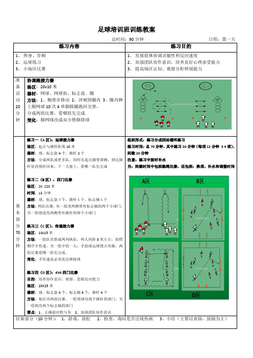 足球训练-课时计划11-24教材