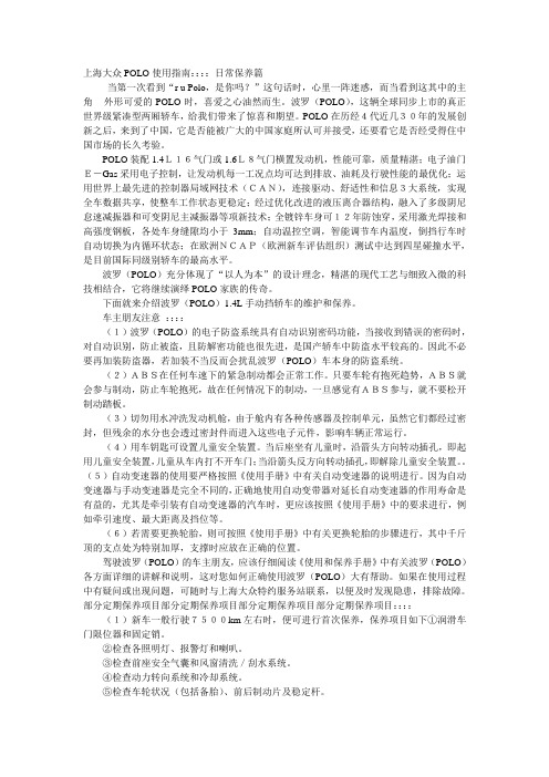 POLO使用指南
