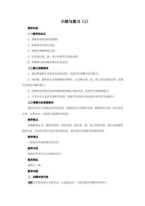 圆小结与复习