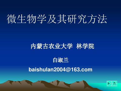 第一章 微生物
