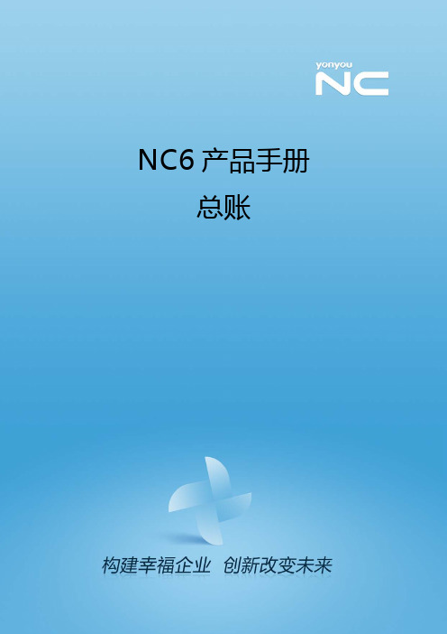 用友NC 总账模块使用手册