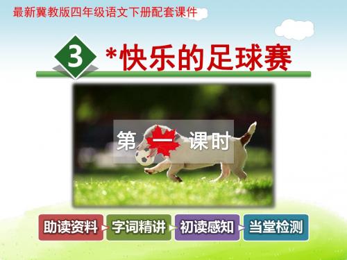 快乐的足球赛PPT课件