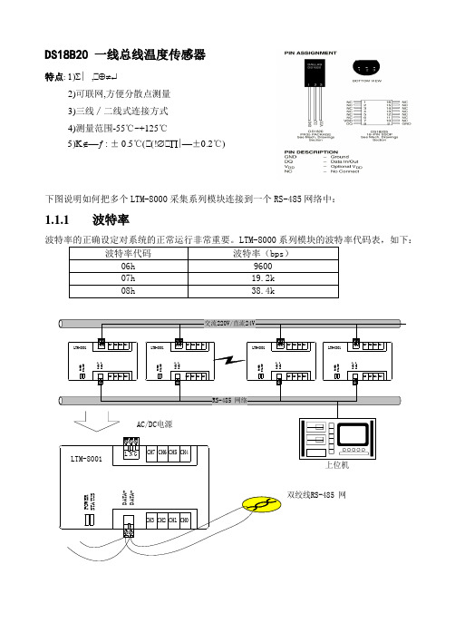 DS18B20 一线总线温度传感器