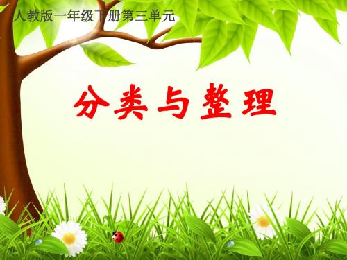 人教2011课标版小学数学一年级下册《3.分类与整理》优质课课件_19