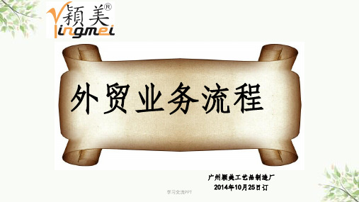 外贸业务流程课件