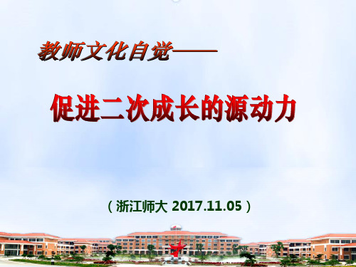 .11.05 吴加澍_教师二次专业成长PPT课件