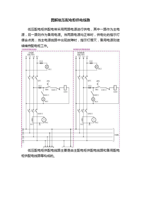 图解低压配电柜供电线路