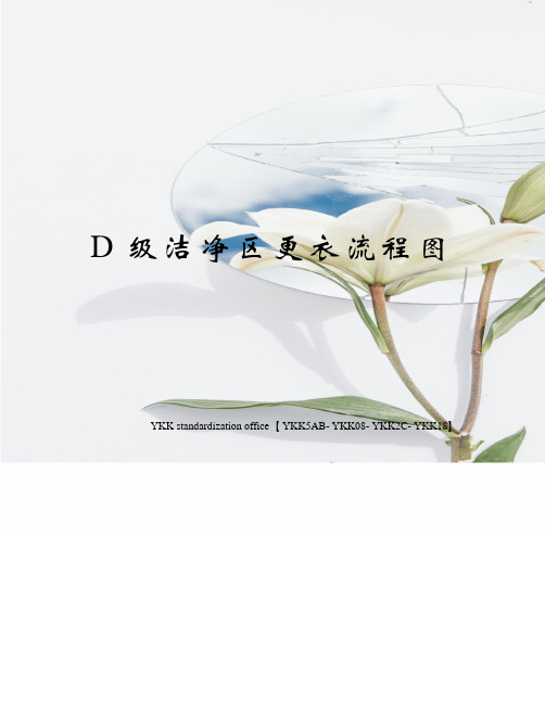 D级洁净区更衣流程图审批稿