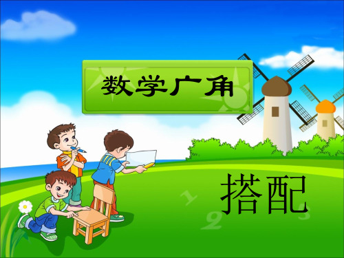 二年级上册数学课件-8 数学广角 《搭配》 ｜人教新课标(2018秋)   (共21张PPT)