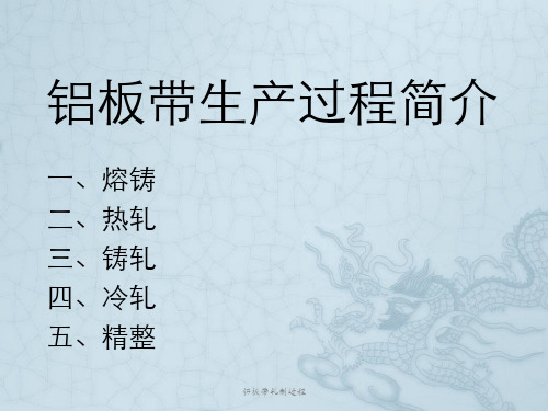 铝板带轧制过程