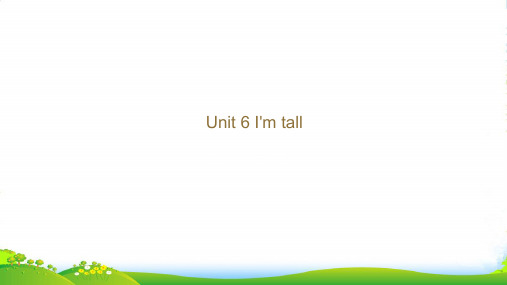 精通版四年级英语上册Unit 6 I'm tall Lesson 31 课件2