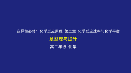 第二章 章整理与提升 课件-2020年秋高中化学人教版(2019)选择性必修一