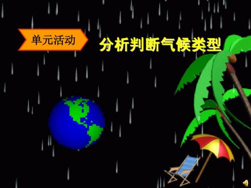 第二单元单元活动分析判断气候类型课件