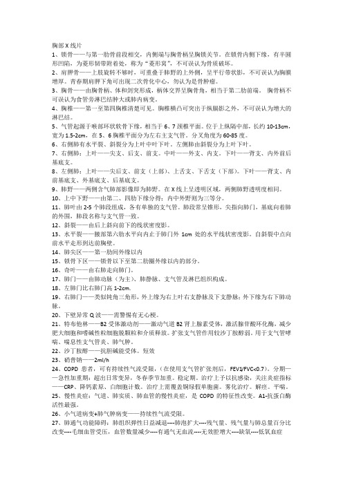 胸部X线片