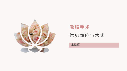 吸脂手术的常见部位及术式