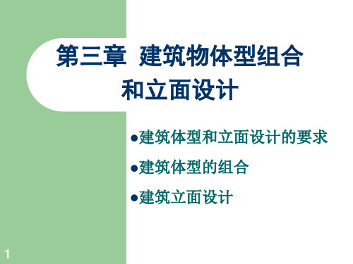 第2篇第3章建筑体型组合和立面设计PPT课件