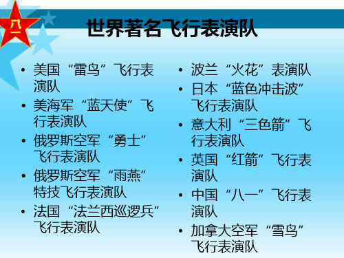 世界几个著名飞行表演队