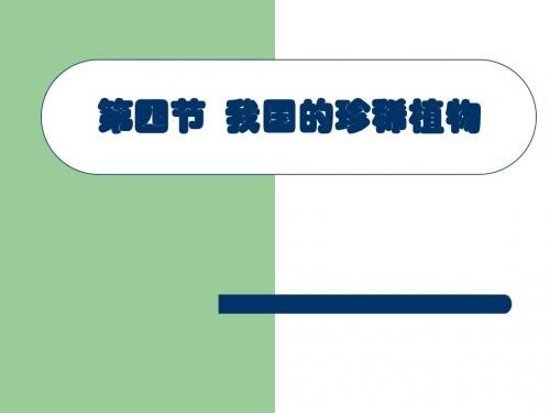 生物：2.4《我国的珍稀动物》课件2(冀教版七年级上)