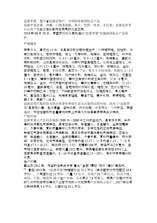 盐源苹果