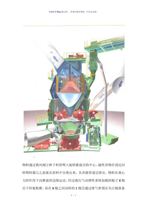 莱歇立磨机的工作原理(配图)