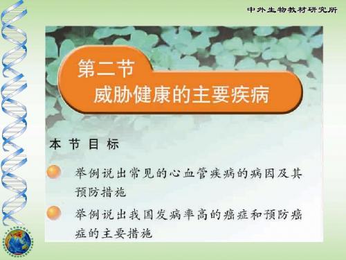 威胁健康的主要疾病PPT课件