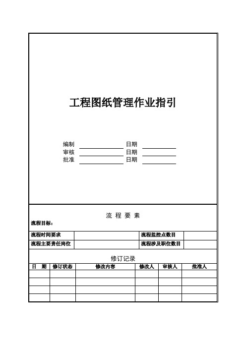 NBVK-WI-PR029工程图纸管理作业指引