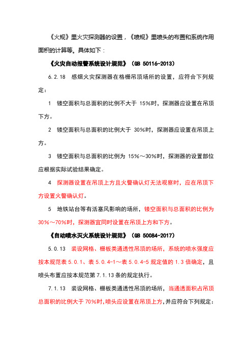 格栅吊顶 探测器和喷头