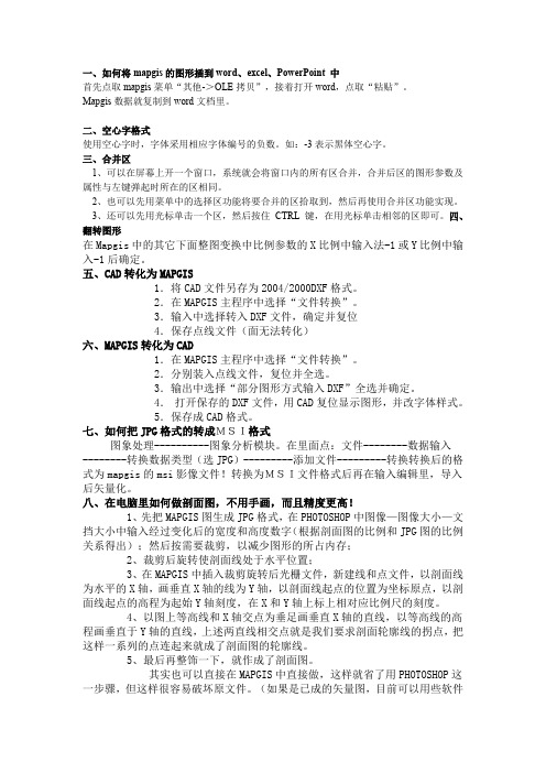 mpgis常用功能说明
