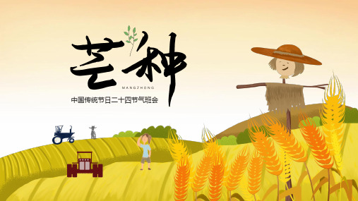 优选二十四节气之芒种主题班会课件PPT模板ppt课件