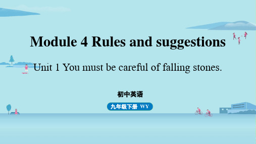 外研版九下英语 Module 4 Rules and suggestions Unit 1