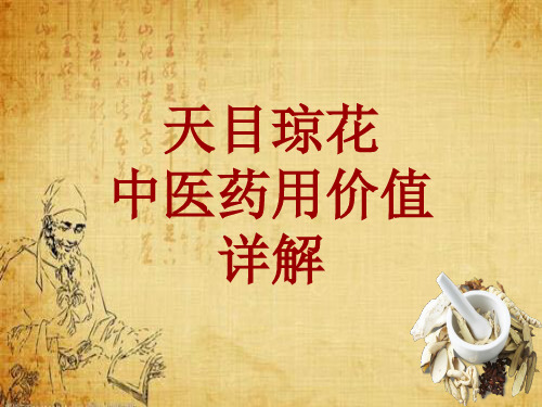 中药学_天目琼花_药材详解课件模板