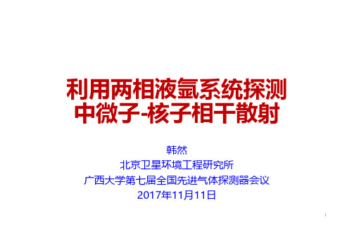 利用两相液氩系统探测中微子-核子相干散射-Indico