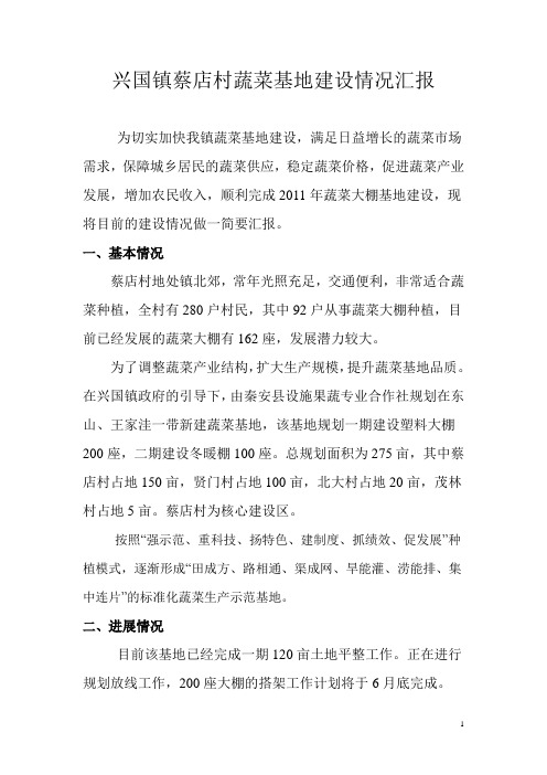 蔬菜基地建设