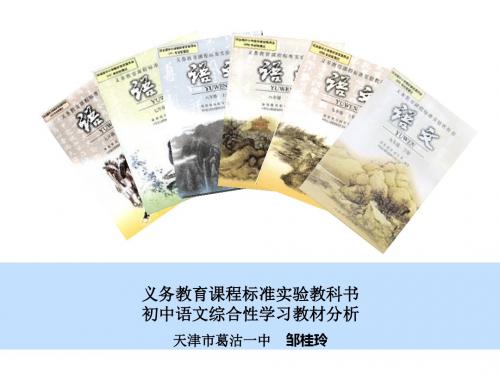 邹桂玲综合性学习说教材课件