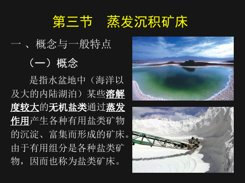 沉积矿床第三节-蒸发沉积矿床