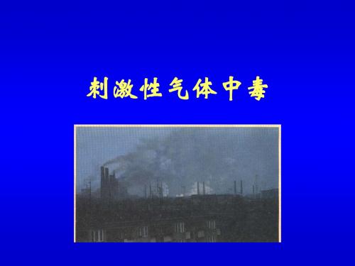 刺激性气体中毒PPT课件