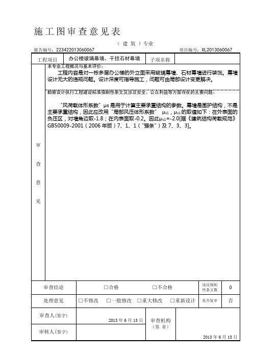 四川川油天然气科技发展公司办公楼幕墙、石材幕墙施工方案