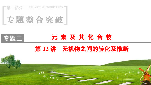 高考化学二轮复习无机物之间的转化及推断课件(47张)(全国通用)