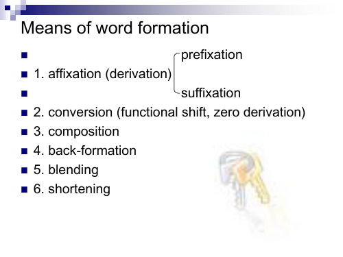 Chapter 4 word-formation