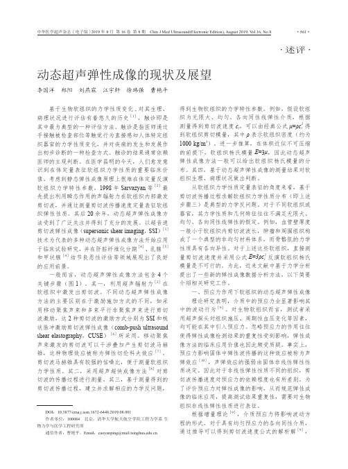 动态超声弹性成像的现状及展望