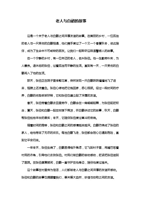 老人与白鹳的故事