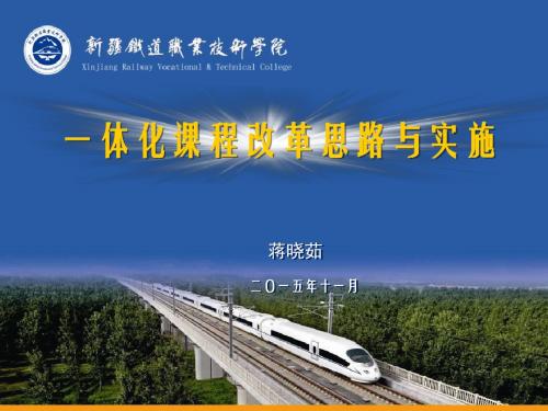 11.16一体化课程改革思路与实施