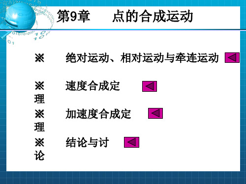 《点的合成运动H》PPT课件